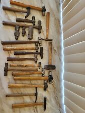 Lot of 20 Sledge Ball Peen Hammers Blacksmith Machinist Auto Body Tack Brass picture