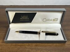 Vintage Colibri Ball Point Pen Black With Case - Needs Ink Refill picture