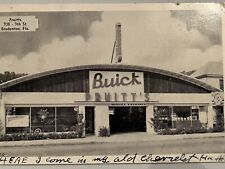 PRUITT’S BUICK DEALER, BRADENTON, FL. VINTAGE RPPC POSTCARD POSTMARKED 1943? picture