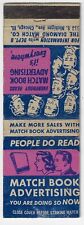 FS Empty Matchbook Cover People do read Match Book Advertising picture