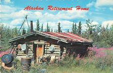 Anchorage AK, Alaskan Retirement Home Humorous, Vintage Scalloped Postcard picture