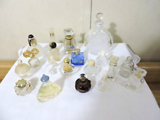 19 Mini Empty Vintage Antique Perfume Miniature Bottles picture