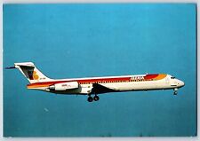 Airplane Postcard Iberia Airlines Douglas 87 EC-EXR In Flight Landing Gear BT2 picture