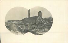 C-1905 Sawdust Burner Logging Lumber Mill Industry RPPC Photo Postcard 3430 picture