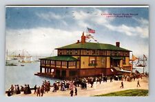 Chicago IL-Illinois, Aerial Chicago Yacht Club House, Vintage c1912 Postcard picture