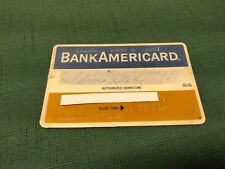 Vintage 1972 Bank Americard Credit Card  ~  Security Bank & Trust * picture