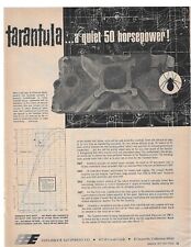 Tarantula Intake Manifold- Edelbrock Equipment - VINTAGE AD- HOT ROD MAGAZINE... picture