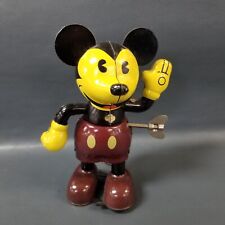 Vintage Young Epoch Retro Mickey Mouse Tin Wind Up Toy WORKS picture
