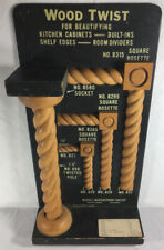 Waddell Wood Twists Original 3-D Store Display -Real Wood on Masonite Board picture