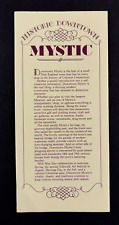 1980s Mystic Colonial Connecticut Historic Downtown Vintage Travel Brochure Map picture
