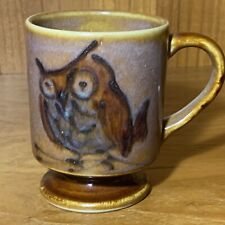 Vintage Footed Owl Mug Cup 4”x3” picture