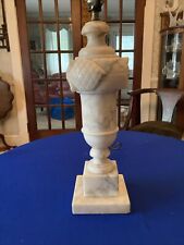 Vintage 18”CARVED Heavy MARBLE Urn LAMP Italy Renaissance picture