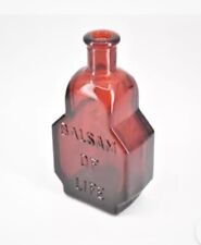 Vintage Wheaton King's Patent Balsam Of Life Glass Bottle Miniature Red 3