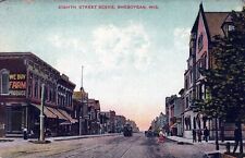 SHEBOYGAN WI - Eighth Street Scene Postcard picture