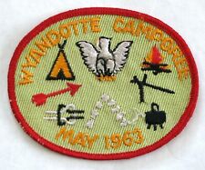 Kaw Council (KS) 1963 Wyandotte Dist Camporee Pocket Patch BSA picture