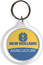 New Holland Agriculture Farm Garden Tractor Logo Keychain Keyring lawnmower Part picture