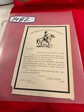 1481 GENERAL MOURNING ORDER PHILADELPHIA CITY CAVALRY 1884 NOTE BLACK BORDER picture