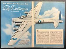 “How America Developed Her Sky Destroyers” 1942 pictorial B-17~B-25~A-20~A-24 picture