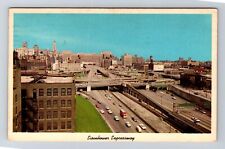 Chicago IL-Illinois, Eisenhower Expressway Entering Loop Vintage c1970 Postcard picture