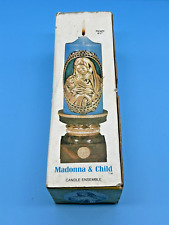 Vintage Christmas JASCO Madonna Candle & Holder 1978 British Hong Kong New  picture