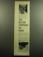 1958 WQXR Radio Ad - The Boston Symphony on WQXR picture