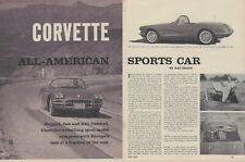 1959 Chevy Corvette Magazine Road Test Article Ad 283 V8 Fuel Injected Fuelie 59 picture