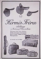 1924 ADVERTISEMENT HERMES BROTHERS SELLIER SADDLES COATS LEATHER COVERS picture