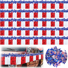 10 Pcs 4Th of July Parade Float Decorations, 100FT American Flag Float Fringes a picture
