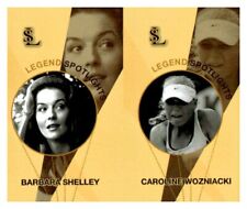 #UL2301 BARBARA SHELLEY, CAROLINE WOZNIACKI Uncut Spotlight Card Strip picture