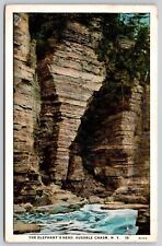 Elephants Head Ausable Chasm New york River Rapids Rock Formations UNP Postcard picture