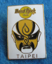 TAIPEI CHINESE THEATRICAL WARRIOR YELLOW & BLACK MASK Hard Rock Cafe PIN picture
