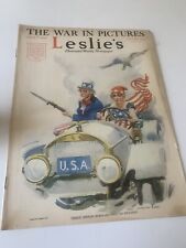 LESLIE'S ILLUSTRATED WEEKLY NEWSPAPER,  JAN 5TH 1918 