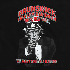 HARLEY DAVIDSON Vintage 1999 Uncle Sam We Want You Troy NY Men's T-Shirt Tee XXL picture