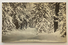 Vintage RPPC Postcard, Vermont Snow Scene, unposted picture