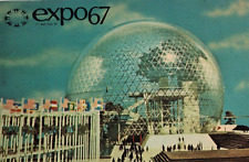 1963 Expo 67 Montreal Canada Futuristic Globe  Skybreak Bubble Vintage Postcard picture