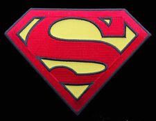 Superman shield logo EMROIDERED IRON ON 3.5 INCH  PATCH  picture