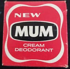 Vintage MUM Cream Deodorant/New 1960's Medium Milk Glass Jar picture