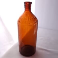 1937 CLOROX AMBER GLASS 1 PINT BOTTLE, RAISED FILL LINE, EXCEPTIONALLY CLEAN picture