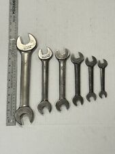 Vintage Williams 6 pc Open End Wrench Set 1-1/4” — 7/16” USA picture