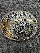 2007 Cheyenne Frontier Days Rodeo Belt Buckle Vintage Rare NFR Western picture