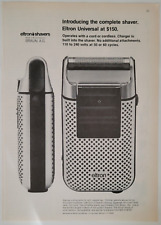 Braun Eltron Universal Electric Shaver 1982 New Yorker Ad 8x11
