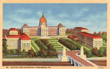 Harrisburg, PA, Capitol Park Extension, 1932 Linen Vintage Postcard e3827 picture