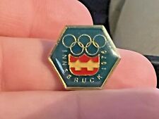 Vintage Innsbruck Olympics1976 Octagonal Skiing Pin picture