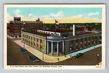 Canton OH-Ohio, United States Post Office, Aerial, Antique Vintage Postcard picture