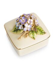 Jay Strongwater Shaye Hydrangea Porcelain Box Retail $395 picture
