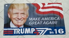 Donald Trump Flag 2016 President Make America Great Again banner Hillary Clinton picture