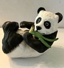 Boehm Panda Resting with Bamboo Porcelain Figurine 40238 Mint Condition picture