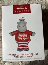 2023 Hallmark I Want A Hippopotamus For Christmas Keepsake Ornament picture