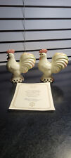 Lenox Rise n’ Shine Rooster Chicken Salt and Pepper Set W/ COA NO BOX picture