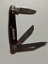 1986 Heritage Schrade + NY USA Red Bone Everlastingly Sharp 8341 Stockman Knife picture